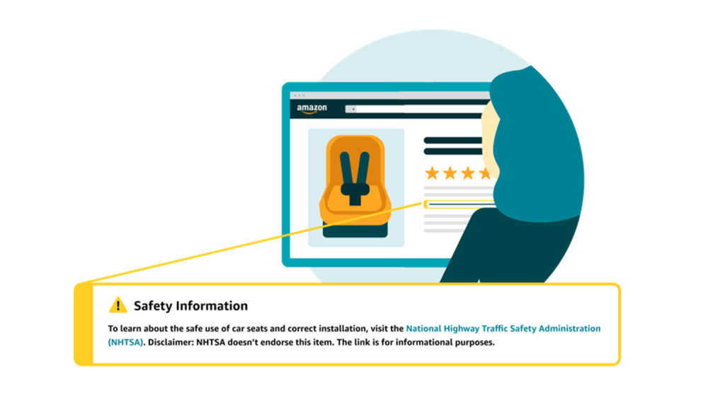 Safety information alert graphic