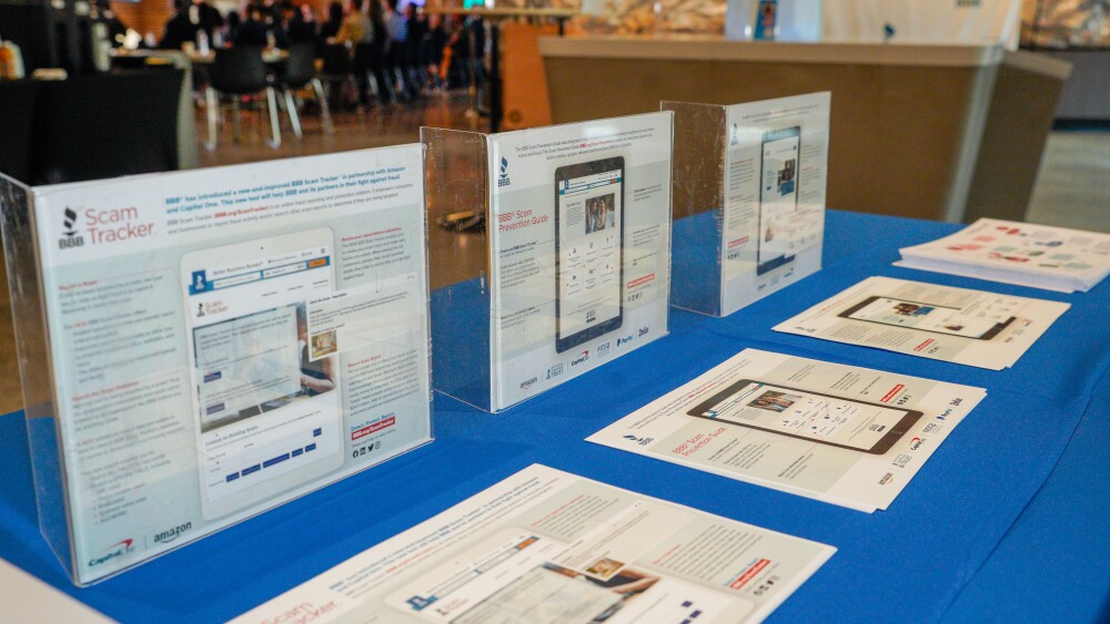 National Scam Survivor Day table top display